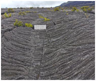 Ein Hgel mit Seil-Lava