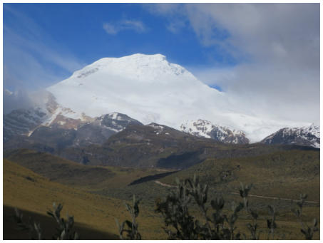 Der Cayambe liegt nrdlich des quators