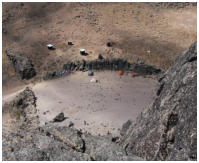 Blick vom Lava Tower hinab